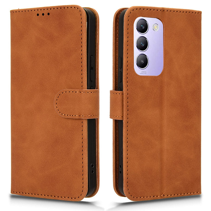 For vivo Y200e 5G Case Skin-touch Texture Flip Smart Phone Wallet Cover For vivo Y200e 5G Case Skin-touch Texture Flip Smart Phone Wallet Cover